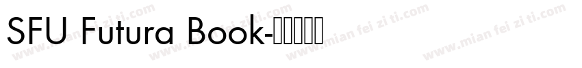 SFU Futura Book字体转换